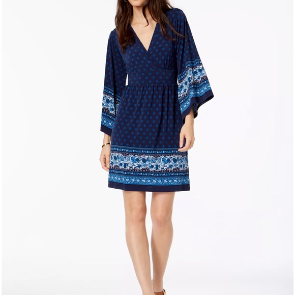 Michael Kors Dresses & Skirts - MICHAEL KORS MATTE JERSEY BLUE DRESS - SIZE 1X